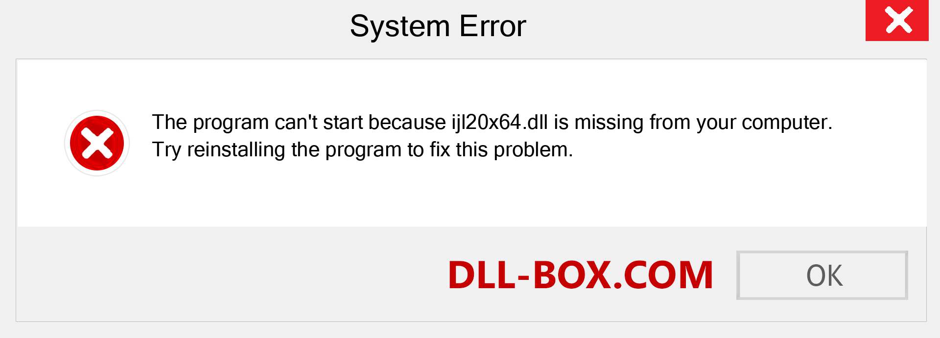  ijl20x64.dll file is missing?. Download for Windows 7, 8, 10 - Fix  ijl20x64 dll Missing Error on Windows, photos, images