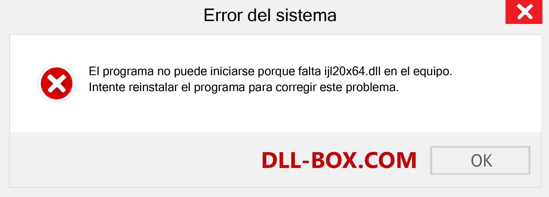 ¿Falta el archivo ijl20x64.dll ?. Descargar para Windows 7, 8, 10 - Corregir ijl20x64 dll Missing Error en Windows, fotos, imágenes